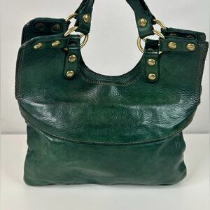 Campomaggi Mamorè Bag in bottle green leather. New with tags.